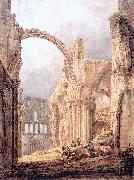 Thomas Girtin Interior of Lindisfarne Priory oil